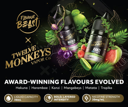 Flavour Beast x 12 Monkeys E-liquid 20mg